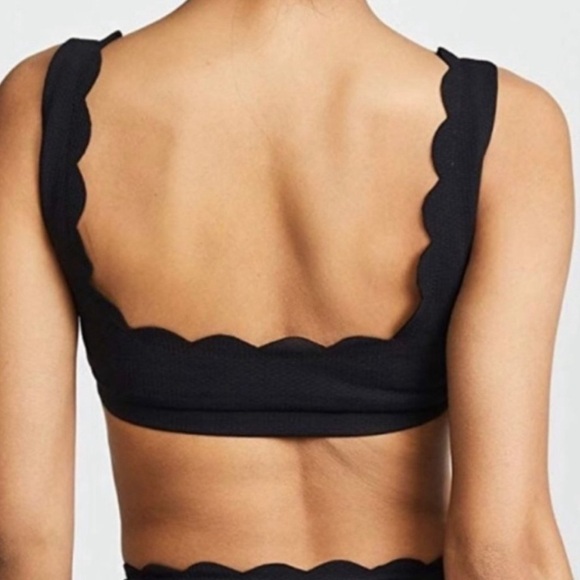 Marysia Swim Palm Springs Scallop Scoop Top I Size L - Picture 2 of 5